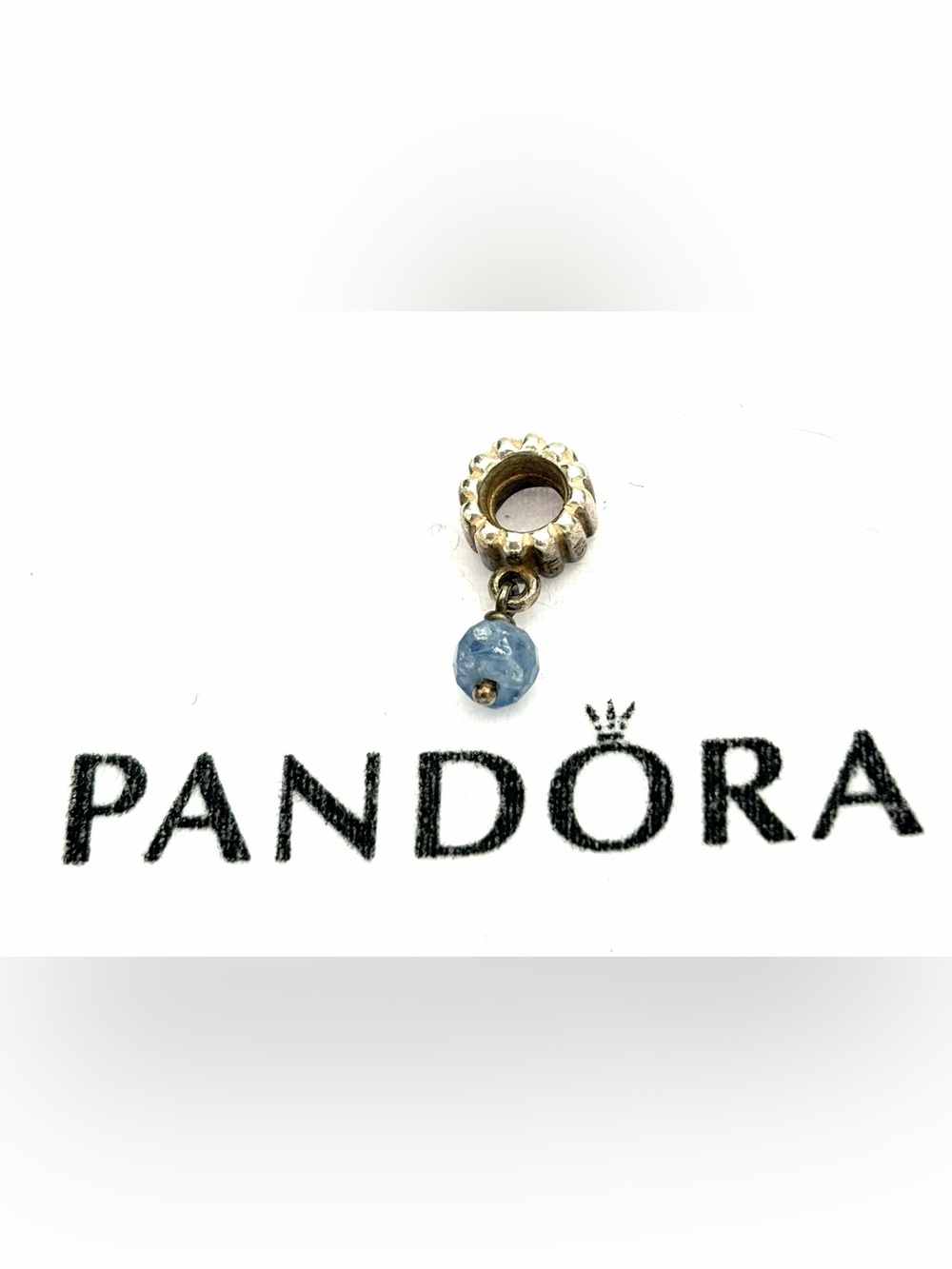 Pandora Sapphire Gemstone Light Blue Dangle Charm - September - 790166SA